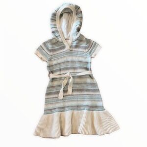 Gymboree Short Sleeve Hooded Sweater Dress Size 4